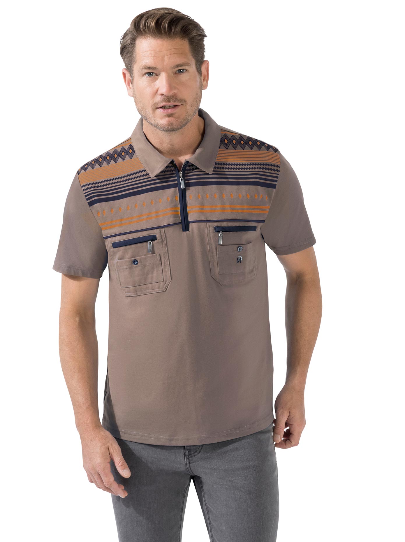 Marco Donati Kurzarmshirt »Kurzarm-Poloshirt«, (1 tlg.) von marco donati