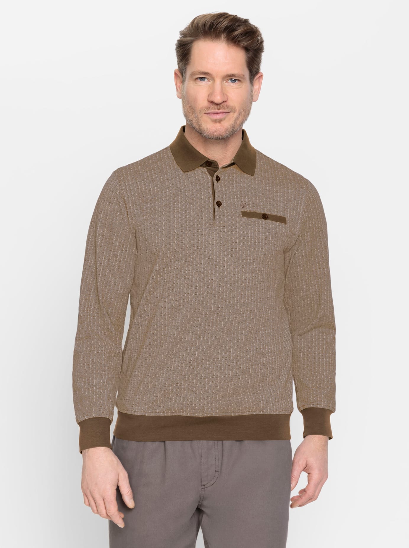 Marco Donati Langarm-Poloshirt »Langarm-Poloshirt«, (1 tlg.) von marco donati