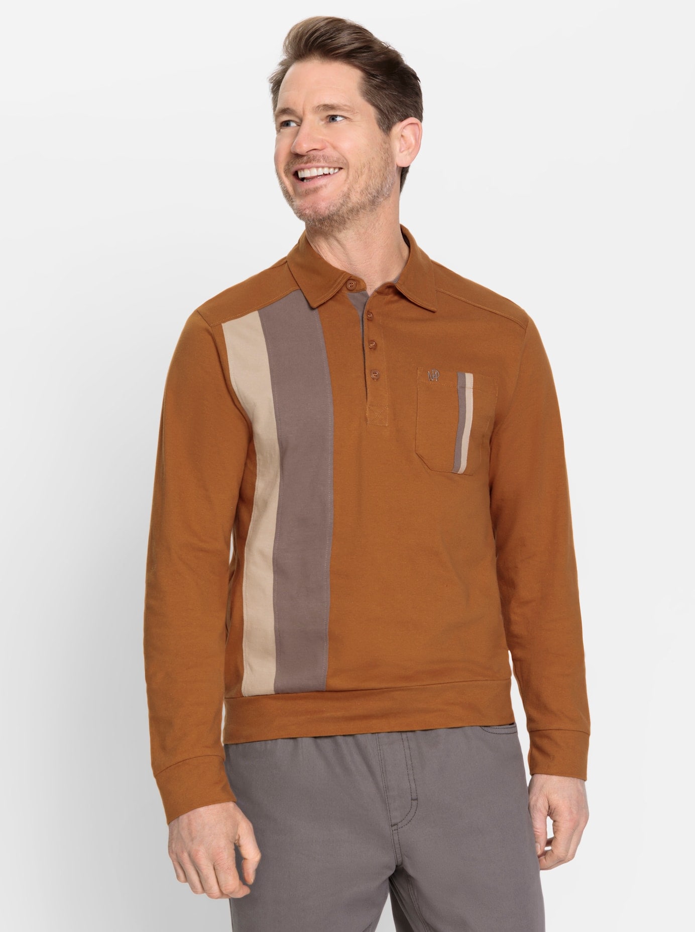 Marco Donati Langarm-Poloshirt »Langarm-Poloshirt«, (1 tlg.) von marco donati