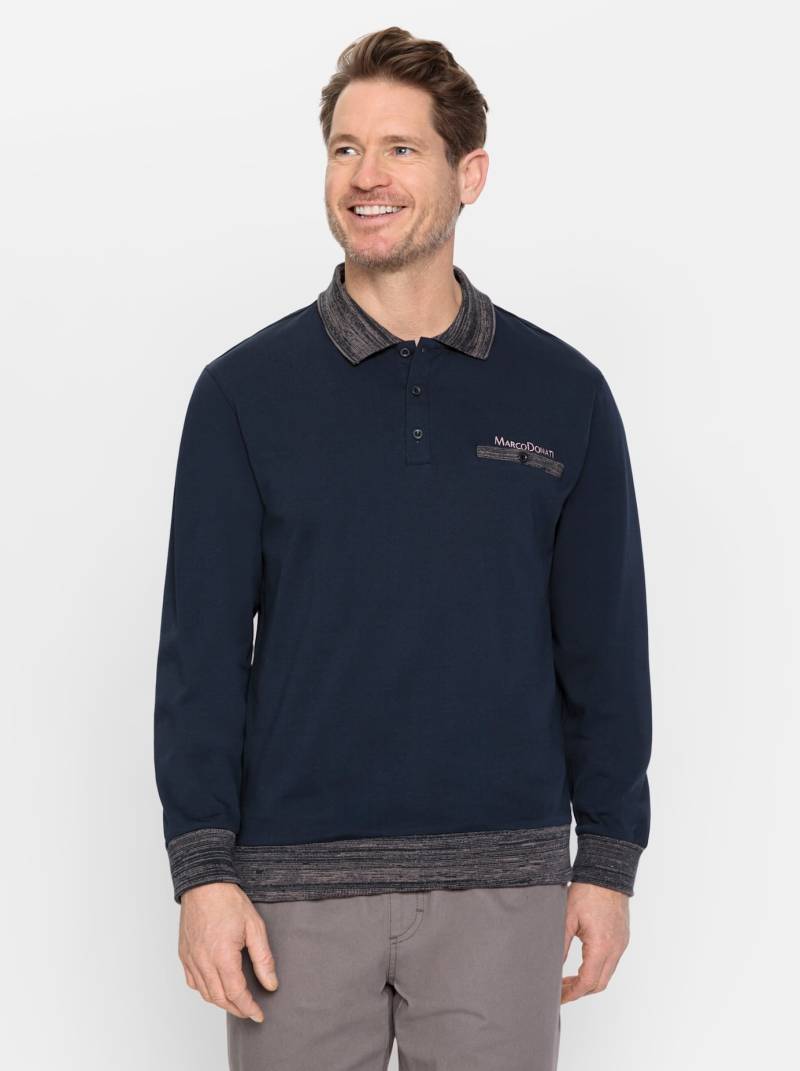 Marco Donati Langarm-Poloshirt »Langarm-Poloshirt«, (1 tlg.) von marco donati