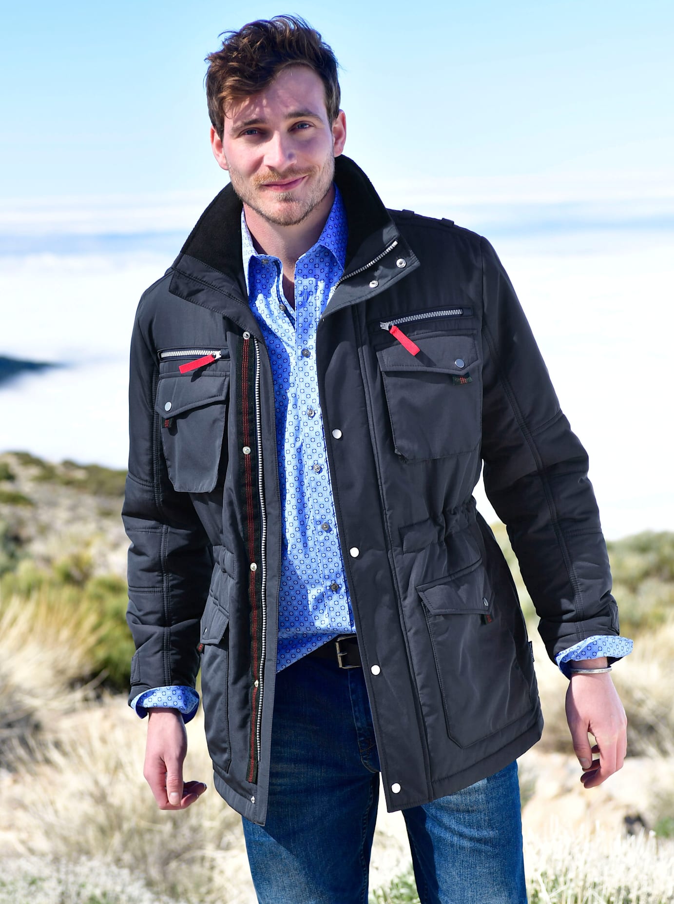 Marco Donati Allwetterjacke, mit Kapuze von marco donati