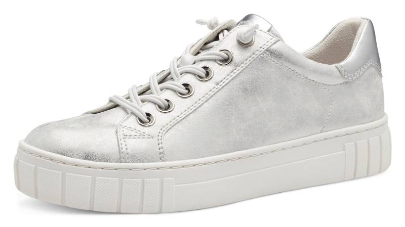 MARCO TOZZI Slip-On Sneaker, Freizeitschuh, Halbschuh, Schlupfschuh, im Metallic Look von marco tozzi