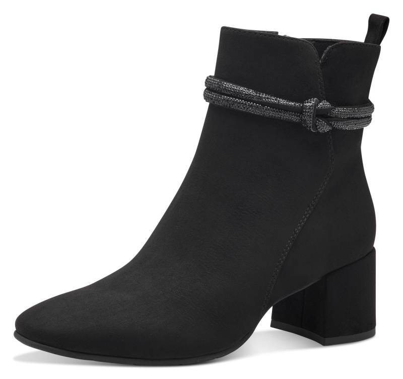 MARCO TOZZI Stiefelette, Blockabsatz, Businessschuh, Abendschuh in eleganter Karreeform von marco tozzi