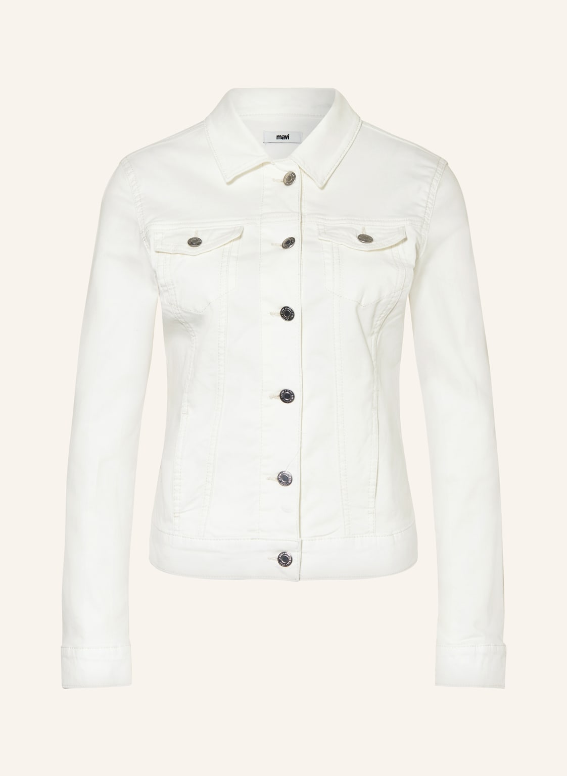 Mavi Jeansjacke Daisy weiss von mavi