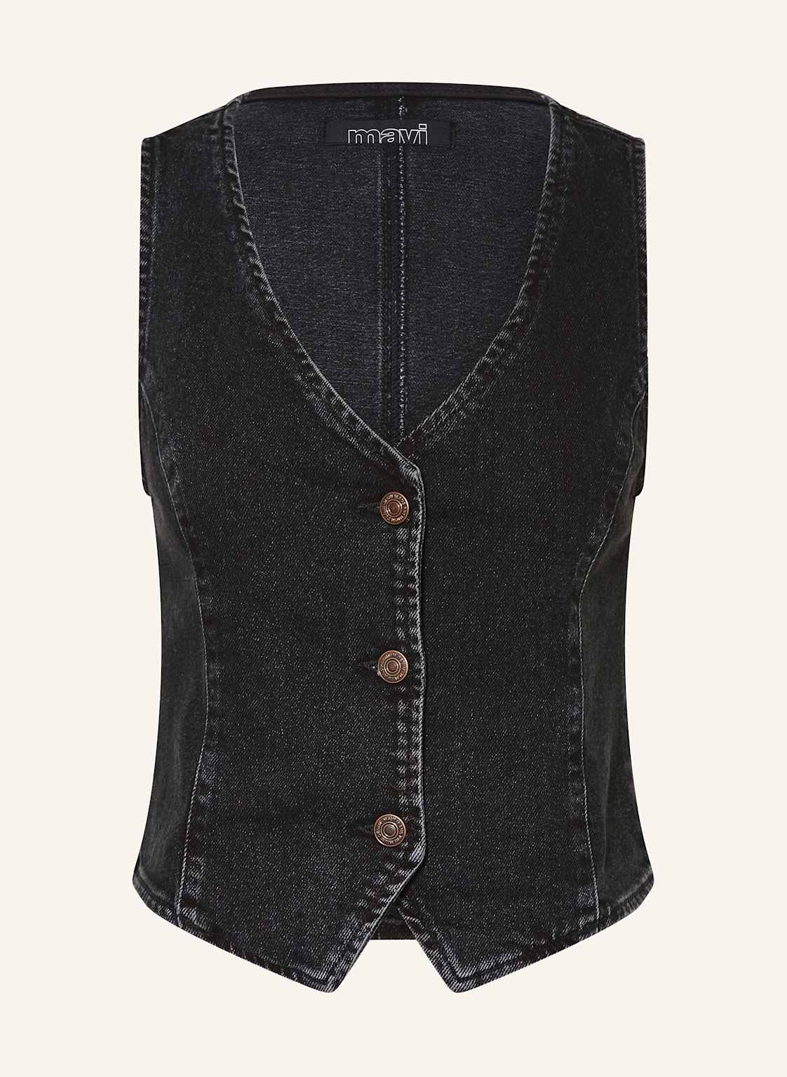 Mavi Jeansweste Vela schwarz
