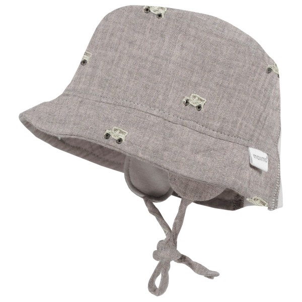 maximo - Baby's Hütchen Musselin Band Ohrenkl Futter - Hut Gr 41 cm grau von maximo