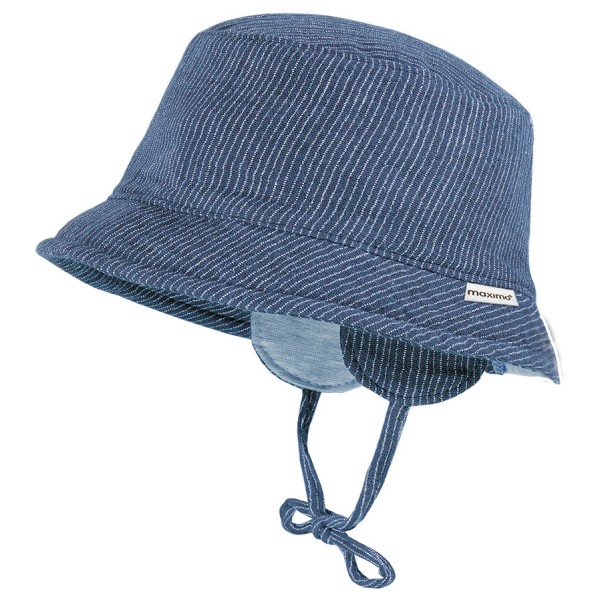 maximo - Baby's Hütchen Musselin Band Ohrenkl. Futter - Hut Gr 45 cm blau maximo - Baby's Hütchen Musselin Band Ohrenkl. Futter - Hut Gr 45 cm blau von maximo