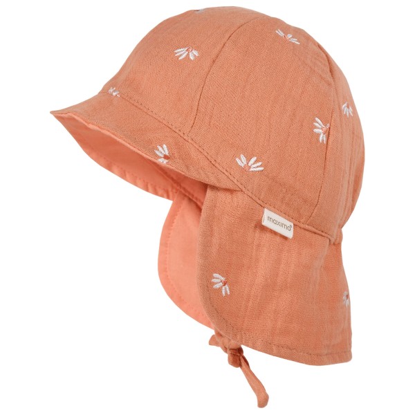 maximo - Baby's Schildmütze Nackenschutz Musselin Futter - Cap Gr 41 cm rosa von maximo