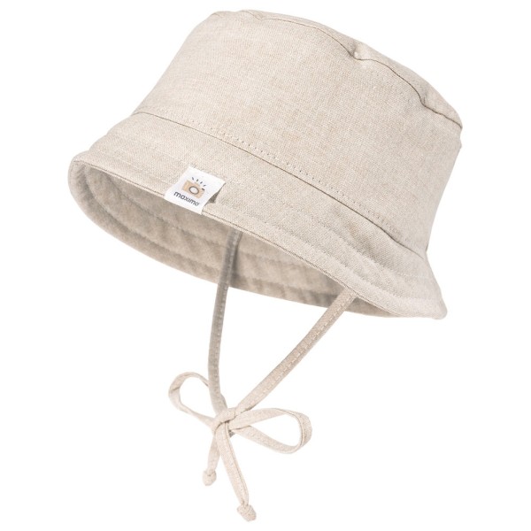 maximo - Kid's Baby Hütchen Futter Bindeband UV 15 - Hut Gr 47 cm light beige melange von maximo