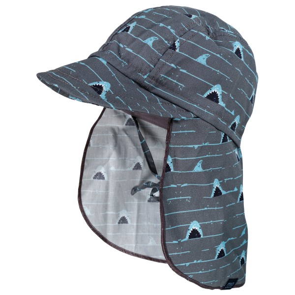 maximo - Kid's Mini Boy Schildmütze Bindeband - Hut Gr 49 cm grau/blau von maximo