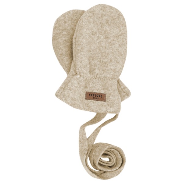 maximo - Kid's Mini-Fausthandschuhe Baumwollfleece - Handschuhe Gr 12 Monate;6 Monate beige;grau;oliv von maximo