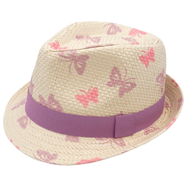 maximo - Kid's Mini Girl Trilby Butterfly - Hut Gr 47 cm;49 cm;51 cm;53 cm beige von maximo