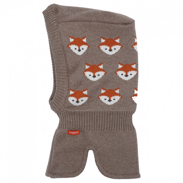 maximo - Mini Boy-Schlupfmütze Fuchs - Mütze Gr 47-49 cm;49-51 cm braun;schwarz von maximo