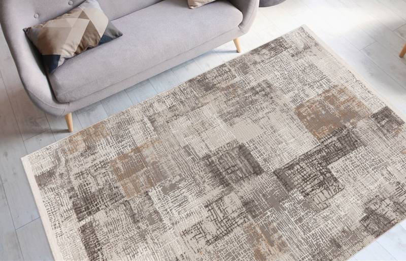 me gusta Teppich »Akropolis 425«, rechteckig, 12 mm Höhe, flacher Teppich mit Baumwollrücken, attraktiver Vintage-Look von me gusta