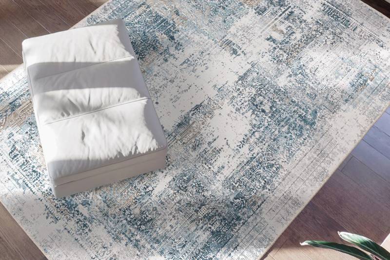 me gusta Teppich »Faye 1025«, rechteckig, 6 mm Höhe, Flachgewebe, gedrucktes Motiv, Wohnzimmer, Esszimmer von me gusta