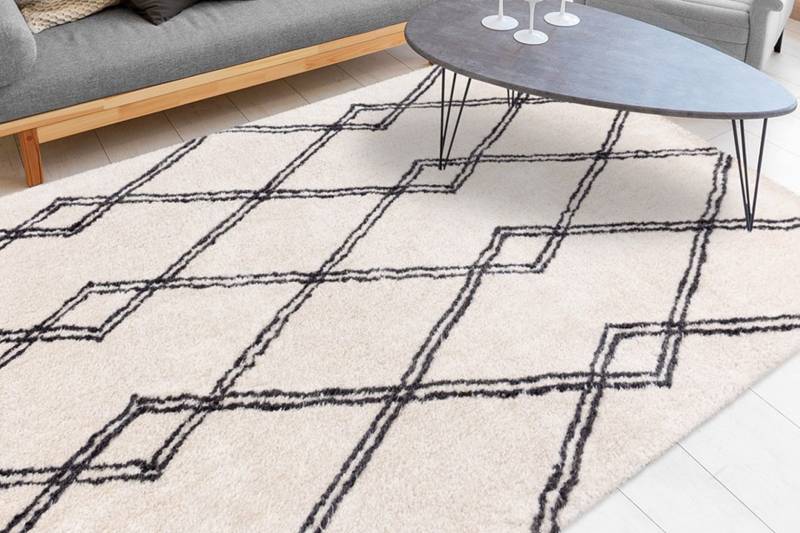me gusta Teppich »Orlando 125«, rechteckig, 27 mm Höhe, Weicher Hochflorteppich, dezent gestaltet,Fussbodenheizung geeignet von me gusta