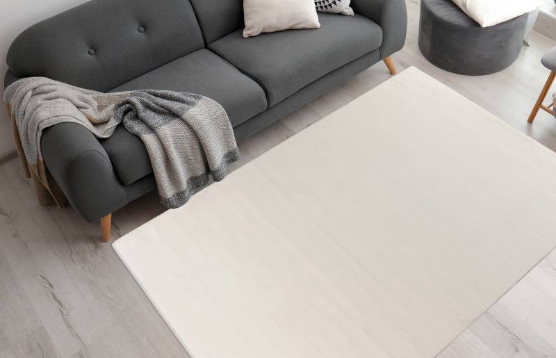 me gusta Teppich »Rabbit Prime 125«, rechteckig, 18 mm Höhe, Kaninchenfell Haptik, flauschig weich, geeignet für Fussbodenheizung von me gusta