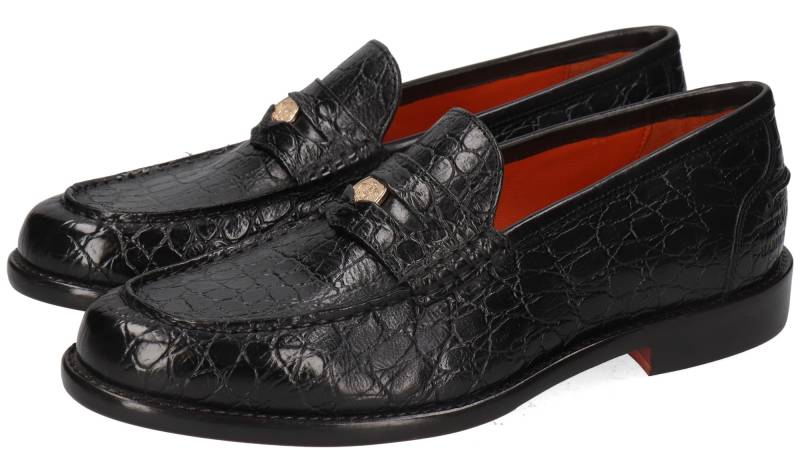 Melvin & Hamilton Loafer »Gianna 3 vegetabil gegerbt«, Flache Schuhe, Slipper, Mokassin mit Reptilien Prägung von melvin & hamilton