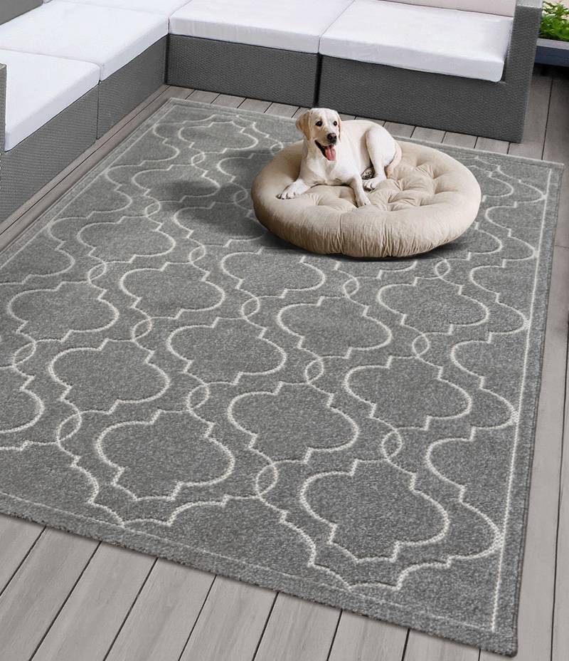 merinos Teppich »Tenerife Plus 54090«, rechteckig, 5 mm Höhe, In- und Outdoor geeignet, robuster Kurzflor, Balkon, Aussenbereich von merinos