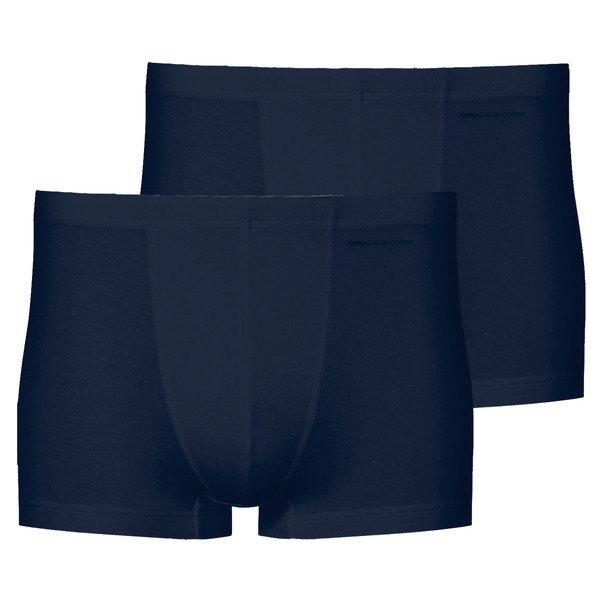 2er Pack Casual Cotton - Retro Short Pant Herren Blau M von mey