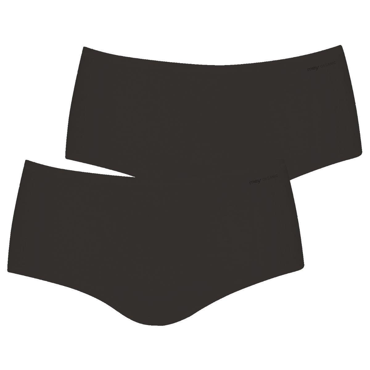 2er Pack Organic - Panty Damen Schwarz 3XL von mey