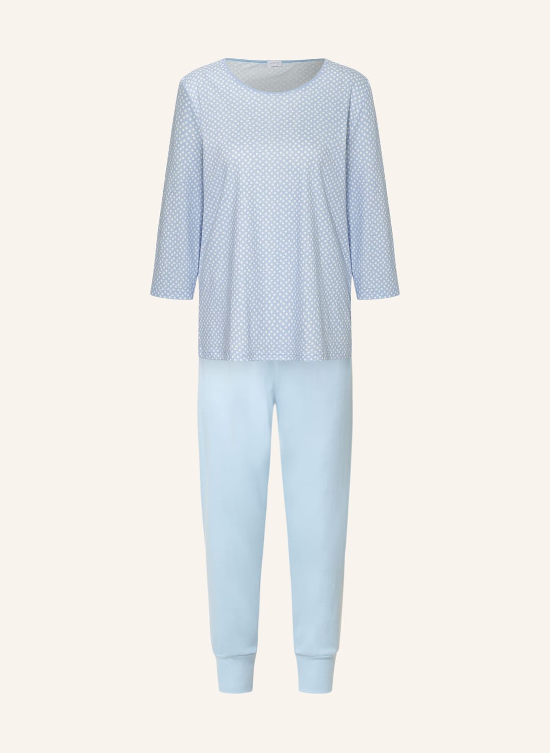 Mey 7/8-Schlafanzug Serie Emelie Mit 3/4-Arm blau von mey