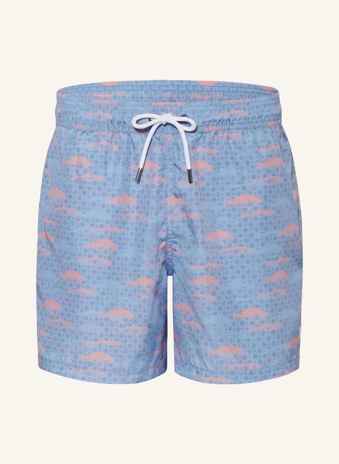 Mey Badeshorts Serie School Of Fishes blau von mey