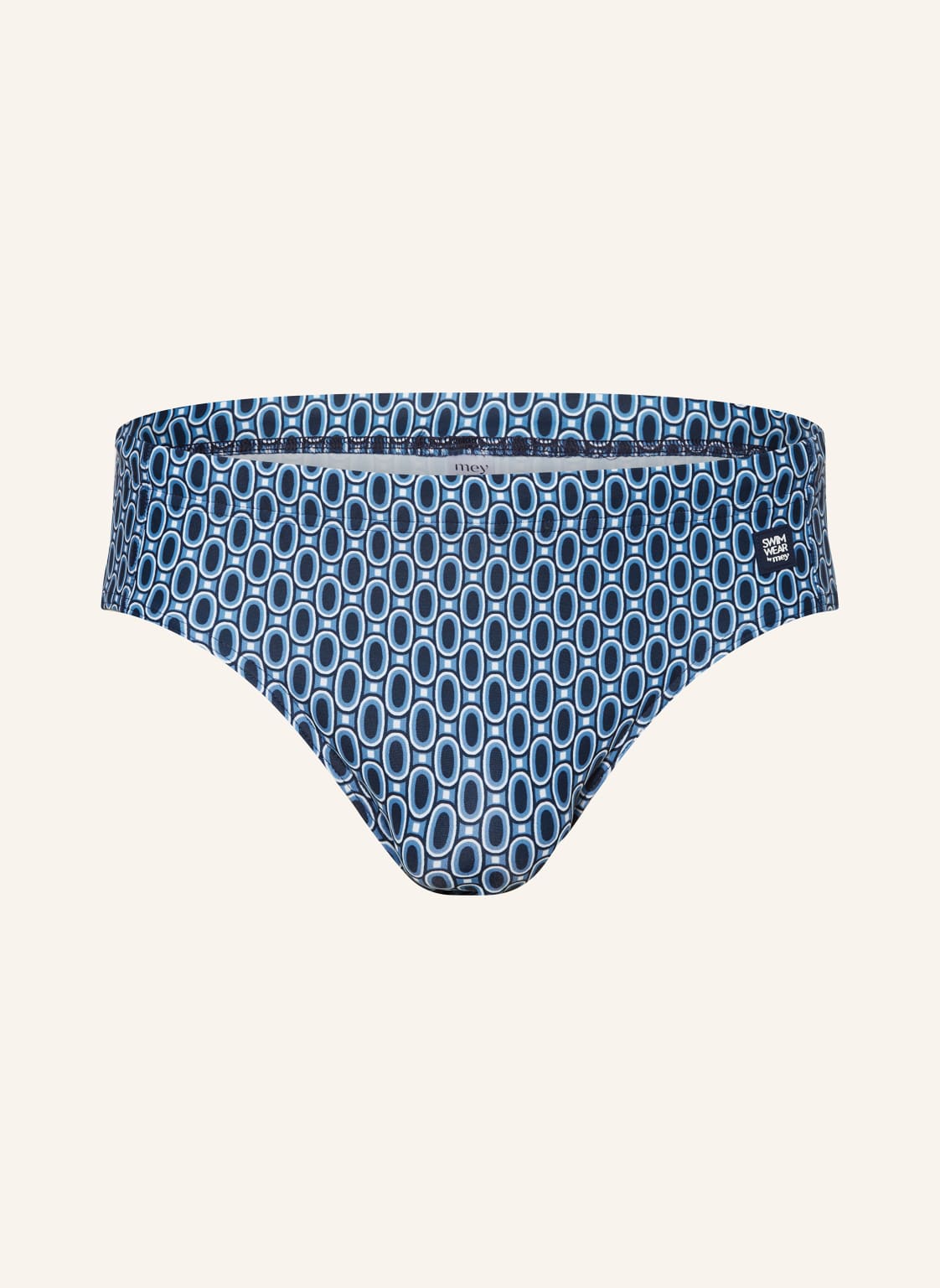 Mey Badeslip Serie Retro Linked blau von mey