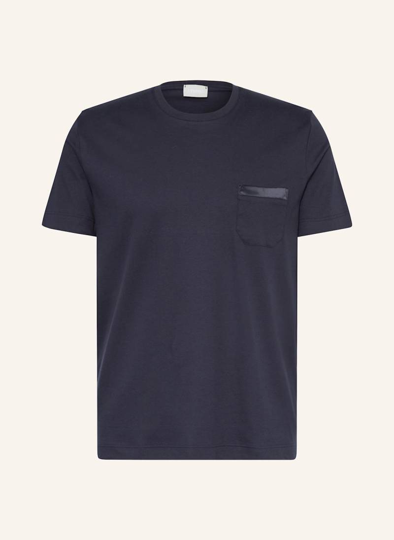 Mey Lounge-Shirt Serie Aarhus blau von mey