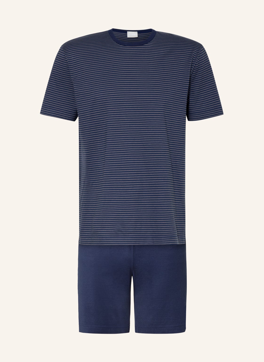 Mey Shorty-Schlafanzug Serie Cardwell blau von mey