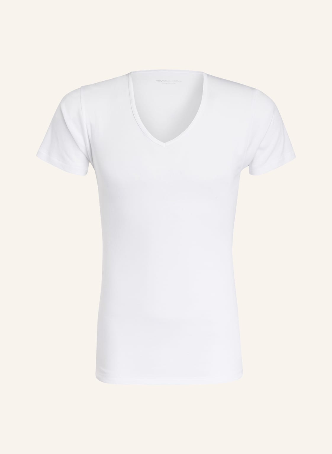 Mey V-Shirt Serie Casual Cotton weiss von mey