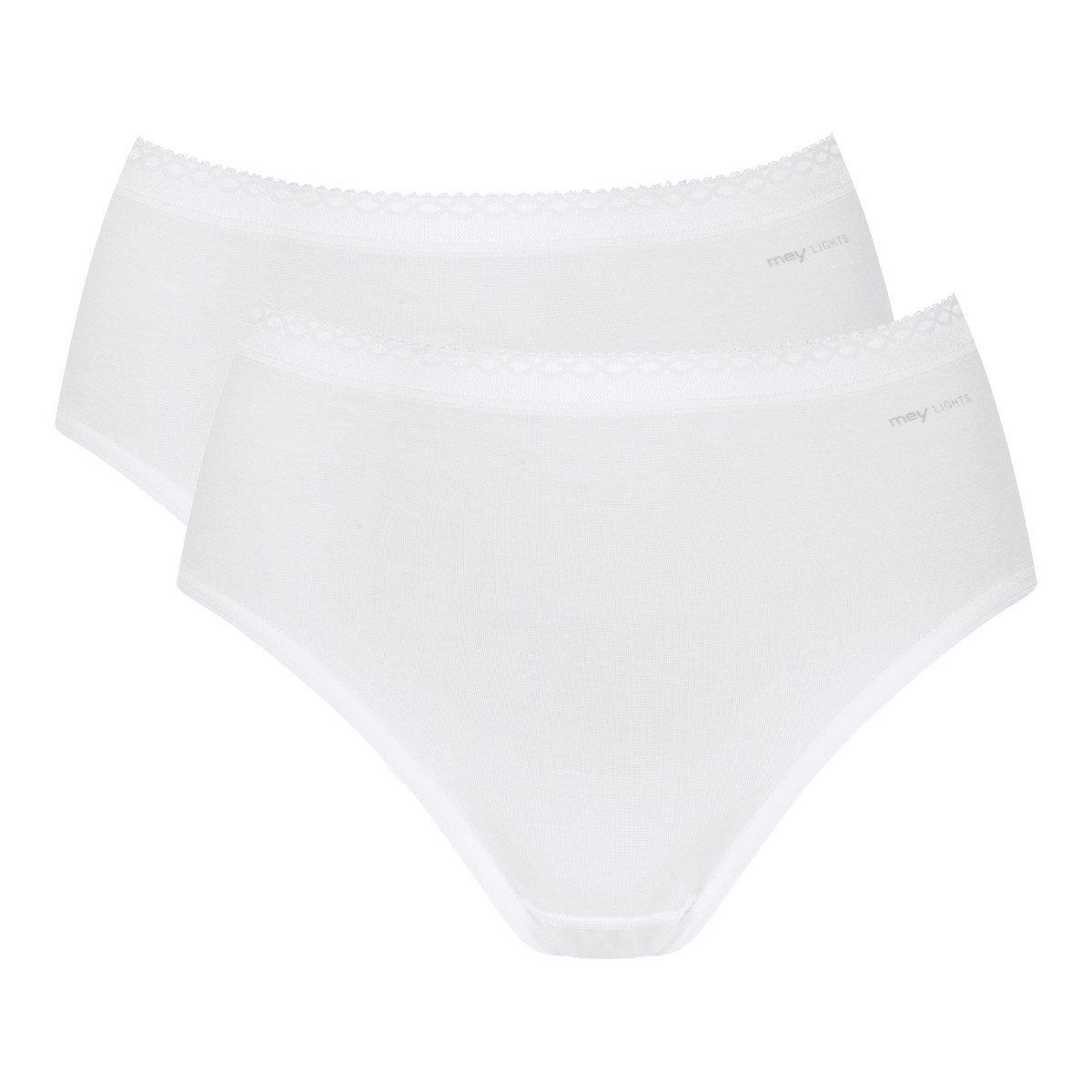 2er Pack Lights - Hüftslip Damen Weiss L von mey