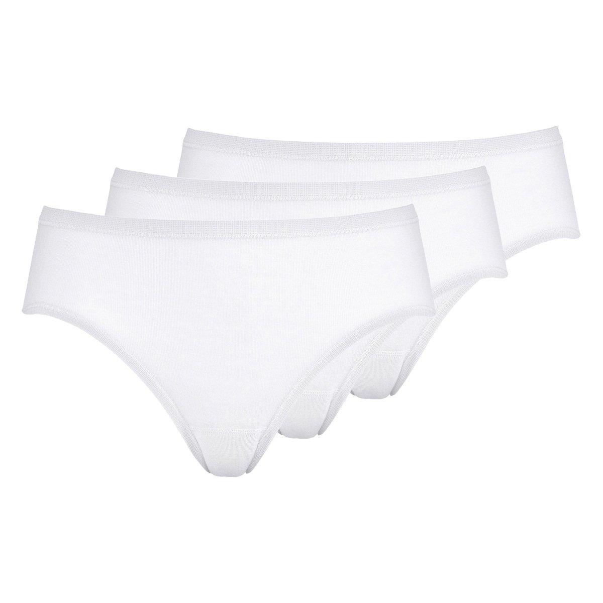 3er-pack 2000 - Hüftslip Damen Weiss L von mey