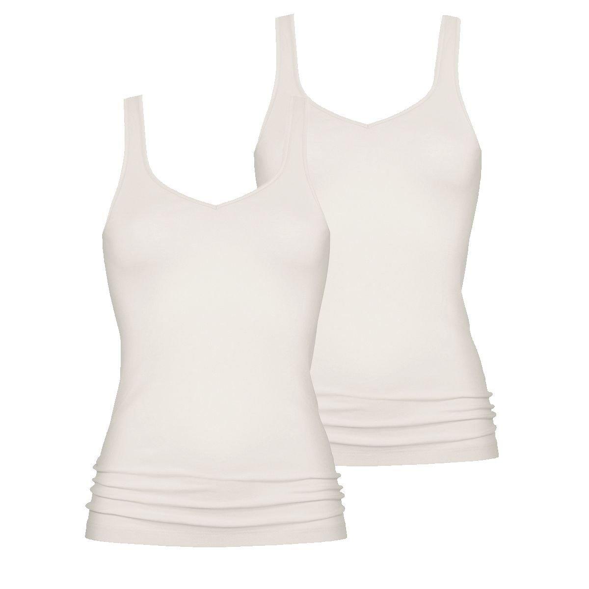 2er Pack Noblesse - Unterhemd Tanktop Damen Offwhite L von mey