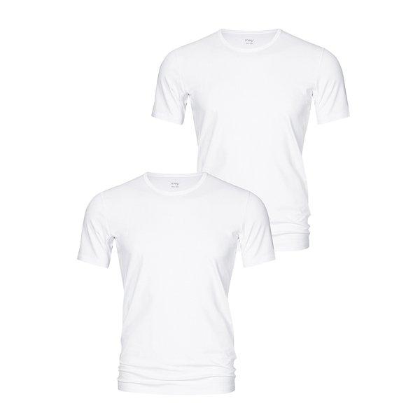 2er Pack Dry Cotton - Unterhemd Shirt Kurzarm Herren Weiss XXL von mey