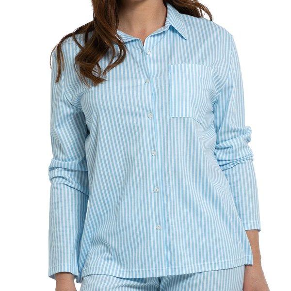 Sleepsation Organic Cotton - Pyjama Oberteil Damen Blau S von mey