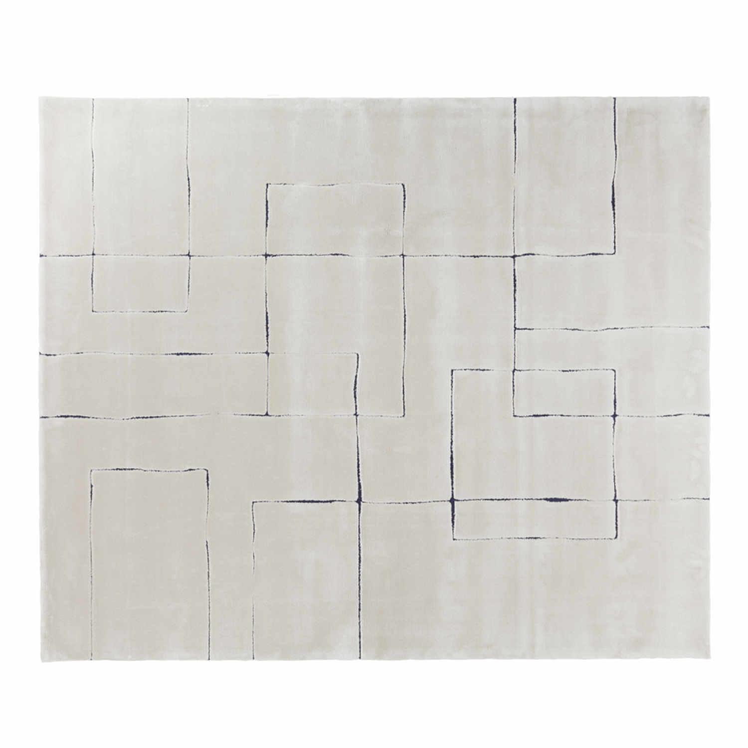 SubZero Teppich, Grösse 200 x 300 cm, Farbe bright white glacy gray von miinu