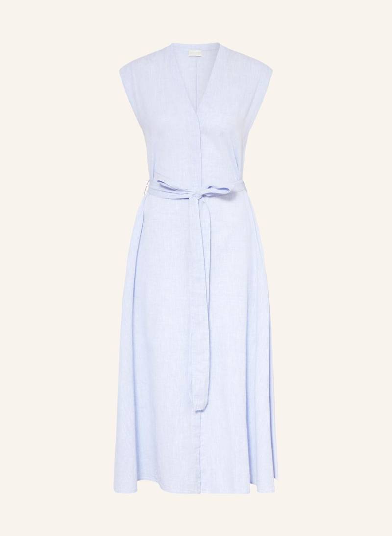 Milano Italy Hemdblusenkleid Mit Leinen blau von milano italy