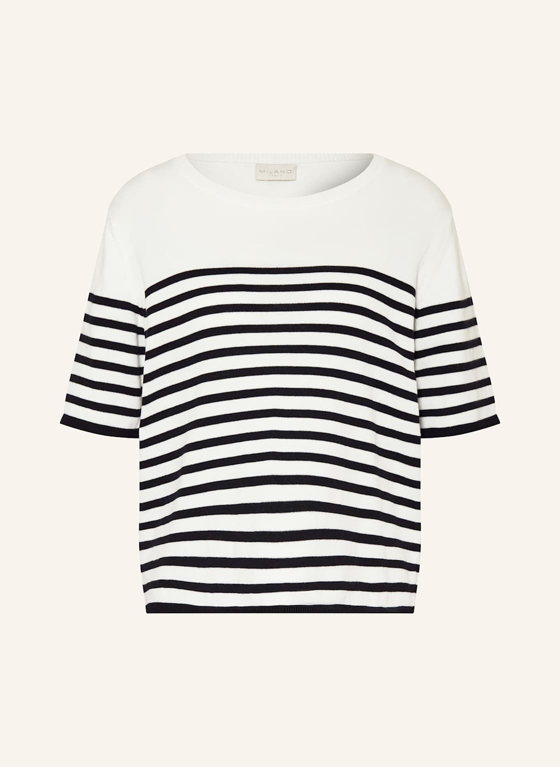Milano Italy Strickshirt weiss Milano Italy Strickshirt weiss von milano italy