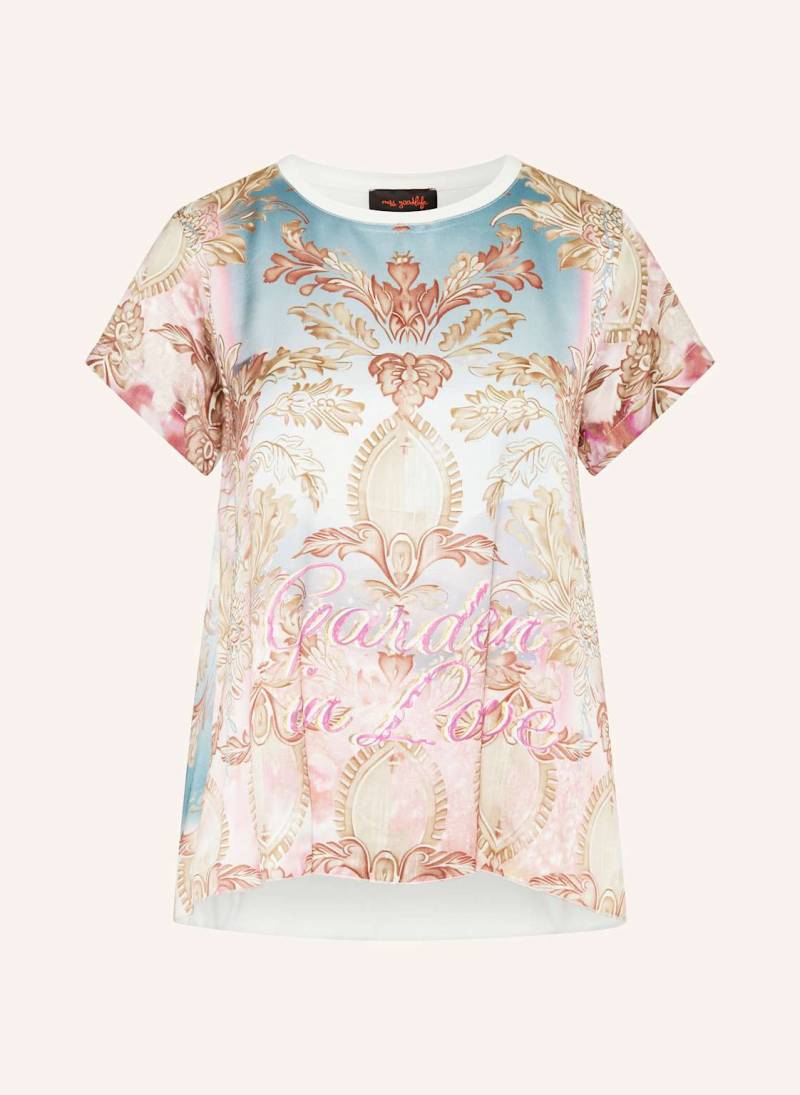 Miss Goodlife T-Shirt Im Materialmix rosa von miss goodlife