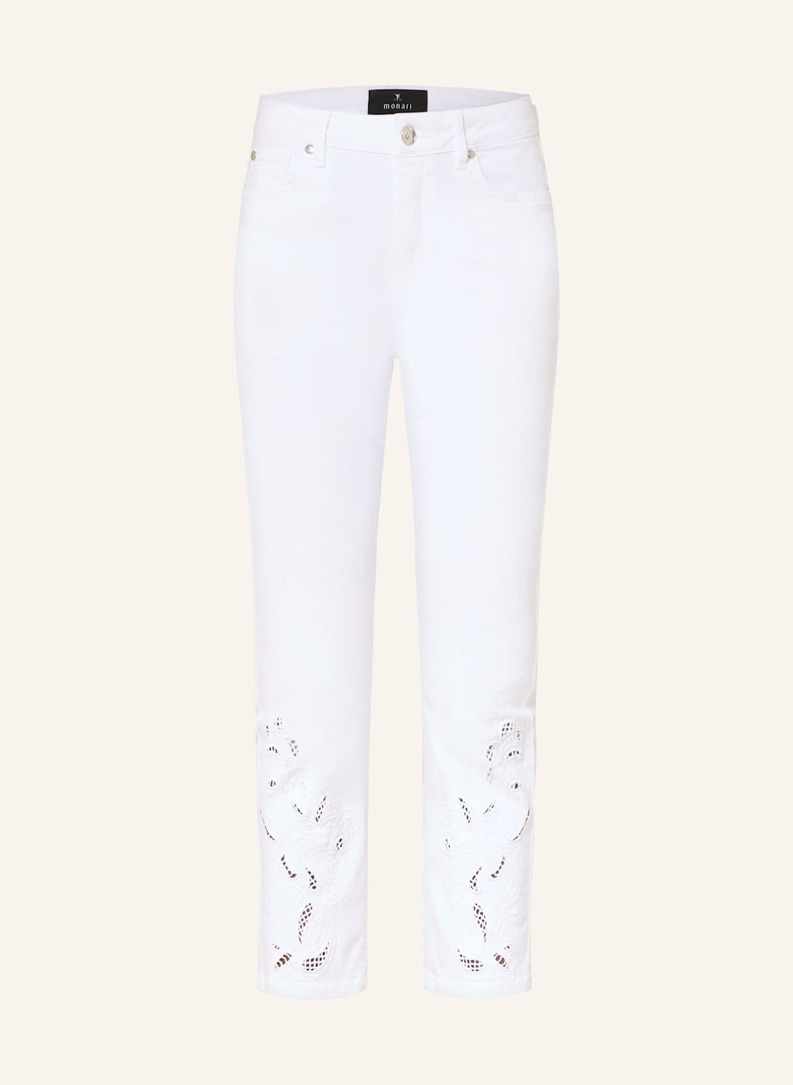 Monari 7/8-Hose Mit Stickereien weiss Monari 7/8-Hose Mit Stickereien weiss von monari