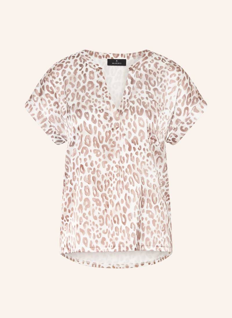 Monari Blusenshirt Aus Satin braun von monari