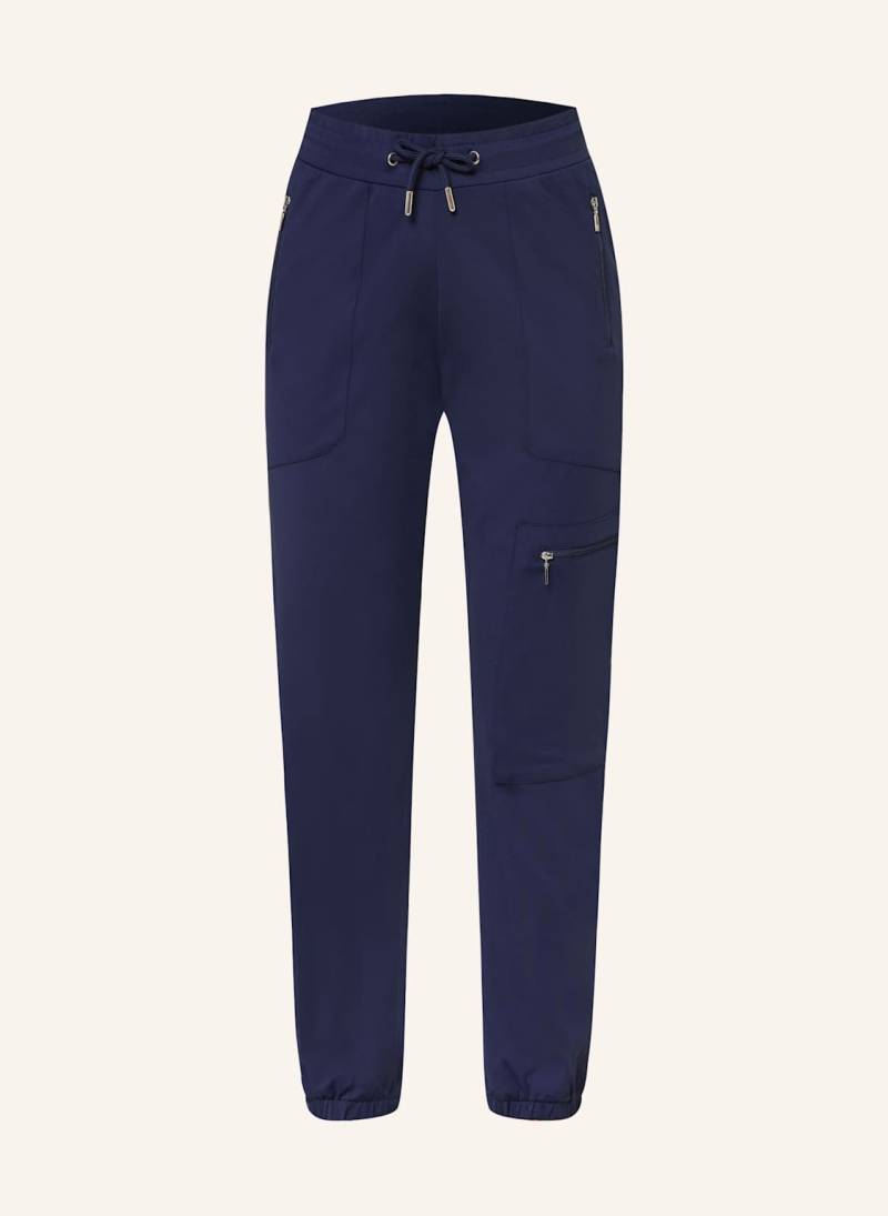 Monari Cargohose Aus Jersey blau von monari