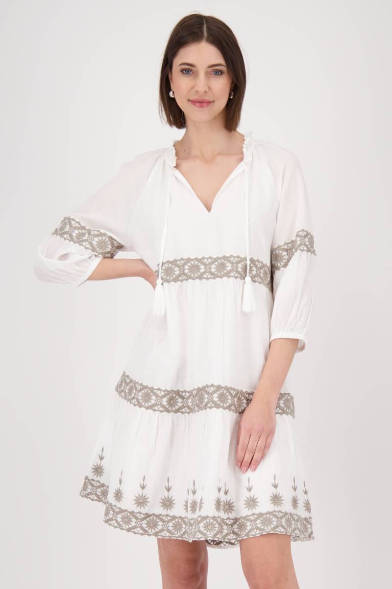 Monari Midikleid »Kleid Stickerei«, Mit Rundhalsausschnitt von monari