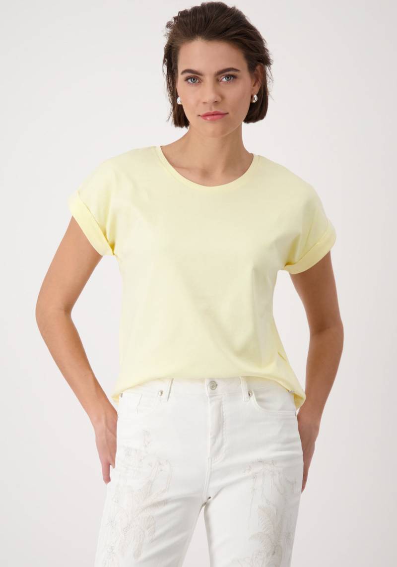 Monari Rundhalsshirt, mit Glitzersteinchen auf der Schulter von monari