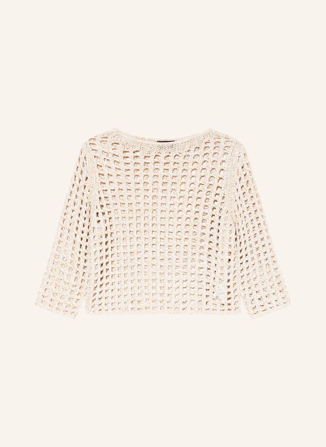Monari Strickshirt Mit Glitzergarn braun Monari Strickshirt Mit Glitzergarn braun von monari