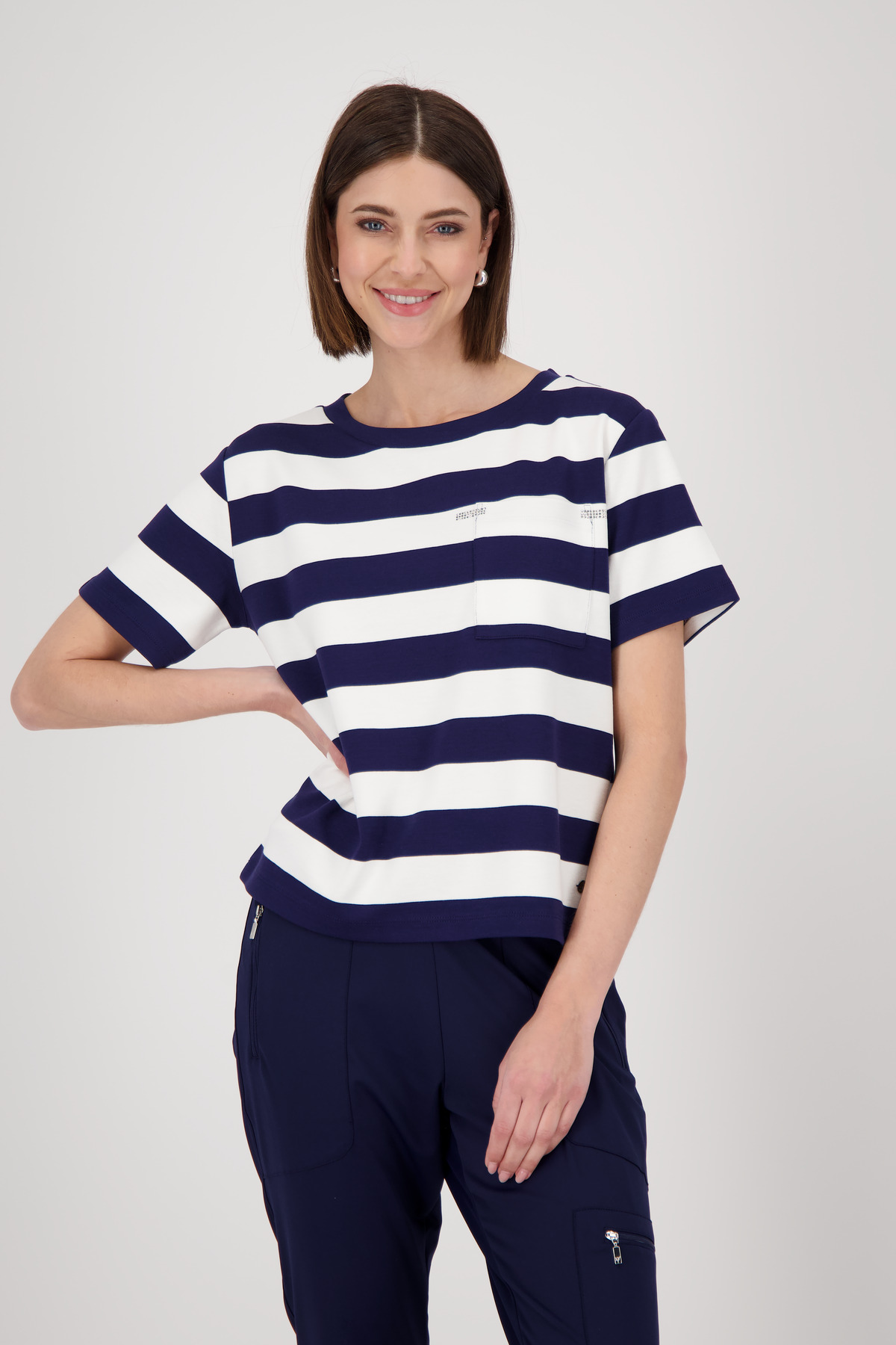 Monari Sweatshirt »Sweatshirt Blockringel«, Mit Rundhalsausschnitt Monari Sweatshirt »Sweatshirt Blockringel«, Mit Rundhalsausschnitt von monari