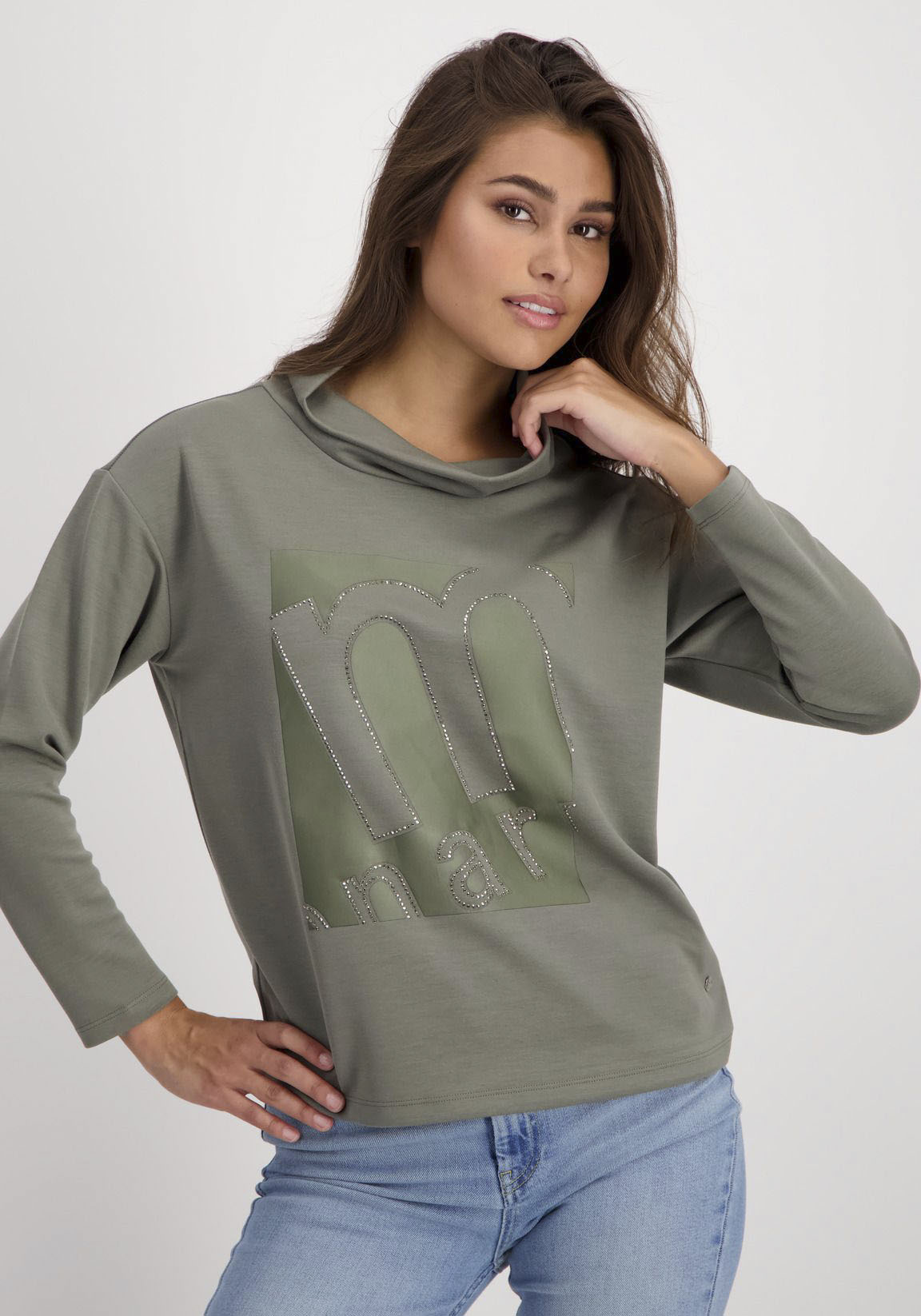 Monari Sweatshirt, mit Glitzernieten von monari