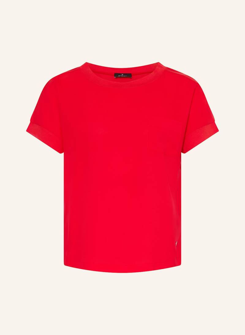 Monari T-Shirt Im Materialmix rot von monari