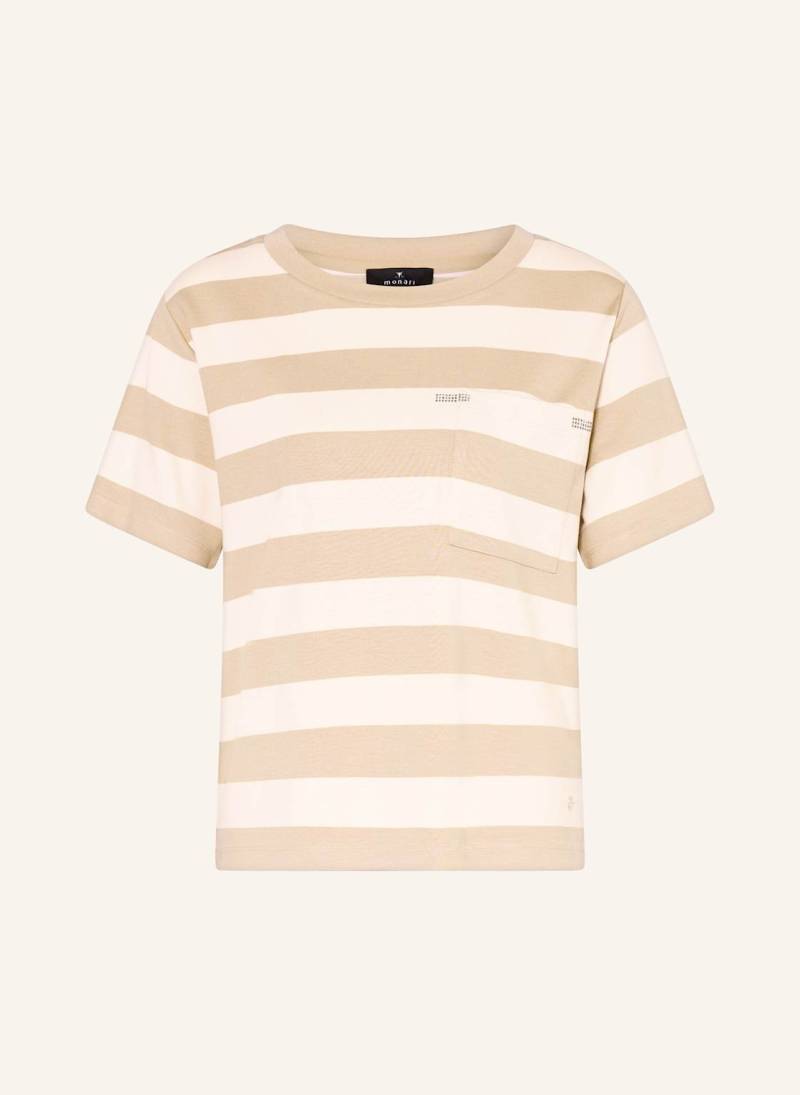 Monari T-Shirt Mit Schmucksteinen beige von monari